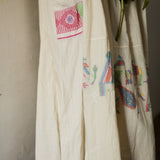 SEEMA DRESS, IVORY / NEON