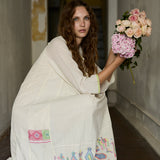 SEEMA DRESS, IVORY / NEON