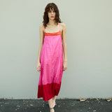 ROSE SLIP DRESS, FUCHSIA SILK
