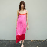 ROSE SLIP DRESS, FUCHSIA SILK