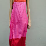 ROSE SLIP DRESS, FUCHSIA SILK