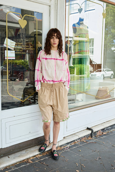 CANNA SHIRT, PINK/IVORY COTTON
