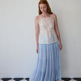 LEAH CAMI, IVORY MUKEISH EMBROIDERY SILK