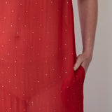 ALICE TANK DRESS, RED MUKEISH EMBROIDERY