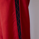 SIVA PANTS, RED RAW SILK