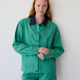 TULSI JACKET, MINT COTTON HANDLOOM