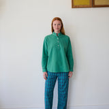 TULSI SHIRT, MINT COTTON HANDLOOM