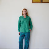 TULSI SHIRT, MINT COTTON HANDLOOM