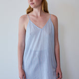ORCHID SLIP, BLUE COTTON VOILE