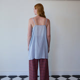 ORCHID SLIP, BLUE COTTON VOILE