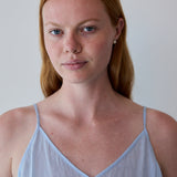 ORCHID SLIP, BLUE COTTON VOILE