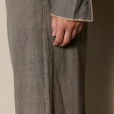 LOTUS PANT, BROWN CHECK HANDLOOM COTTON