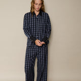 TULIPA SHIRT, BLACK // GREY CHECKERED COTTON