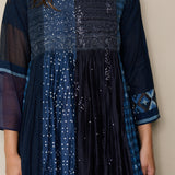 ROYA DRESS, INDIGO // BLUE SILK