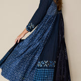 ROYA DRESS, INDIGO // BLUE SILK