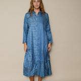 DELPHI DRESS, SKY BLUE SILK