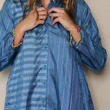 DELPHI DRESS, SKY BLUE SILK