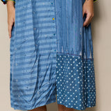 DELPHI DRESS, SKY BLUE SILK
