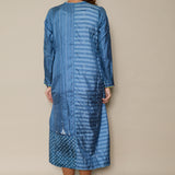 DELPHI DRESS, SKY BLUE SILK
