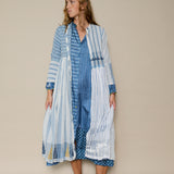 LAVENDER DRESS, IVORY // BLUE COTTON