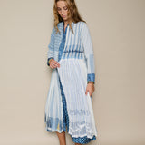 LAVENDER DRESS, IVORY // BLUE COTTON