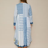 LAVENDER DRESS, IVORY // BLUE COTTON