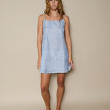SEA SLIP DRESS, SKY BLUE SILK