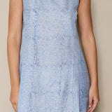 SEA SLIP DRESS, SKY BLUE SILK