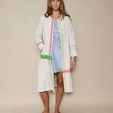 JODHPUR COAT, IVORY COTTON HANDLOOM