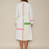 JODHPUR COAT, IVORY COTTON HANDLOOM
