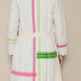 JODHPUR COAT, IVORY COTTON HANDLOOM