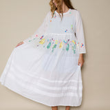 PAKSHI DRESS, IVORY // NEON