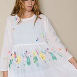 PAKSHI DRESS, IVORY // NEON
