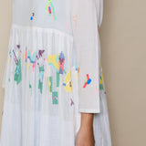 PAKSHI DRESS, IVORY // NEON
