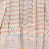 DAISY PANEL DRESS, ORANGE // IVORY COTTON