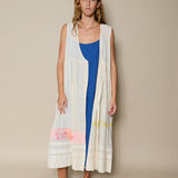 PEARL DRESS, IVORY COTTON SLEEVELESS
