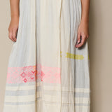 PEARL DRESS, IVORY COTTON SLEEVELESS