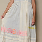 PEARL DRESS, IVORY COTTON SLEEVELESS