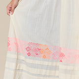 PEARL DRESS, IVORY COTTON SLEEVELESS