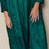 AMARANTH DRESS, EMERALD GREEN SILK