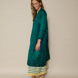AMARANTH DRESS, EMERALD GREEN SILK