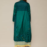 AMARANTH DRESS, EMERALD GREEN SILK