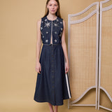 DYNASTY SKIRT, DENIM