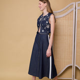 DYNASTY SKIRT, DENIM