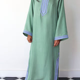 JADE MAXI TUNIC, GREEN SILK