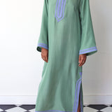 JADE MAXI TUNIC, GREEN SILK