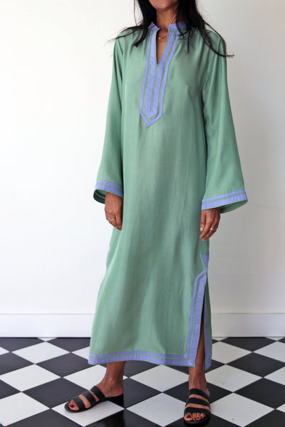 JADE MAXI TUNIC, GREEN SILK