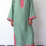 JADE MAXI TUNIC, GREEN SILK