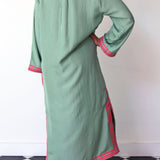 JADE MAXI TUNIC, GREEN SILK