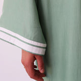 JADE MAXI TUNIC, GREEN SILK
